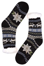 Polaros black teplé ponožky s beránkem MC 112