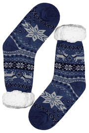 Polaros blue teplé ponožky s beránkem MC 112