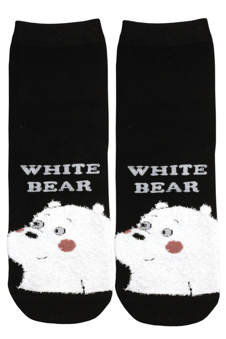 Happy White Bear veselé ponožky