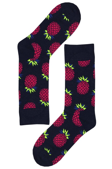 Crazy Pineapple dámské bavlněné ponožky