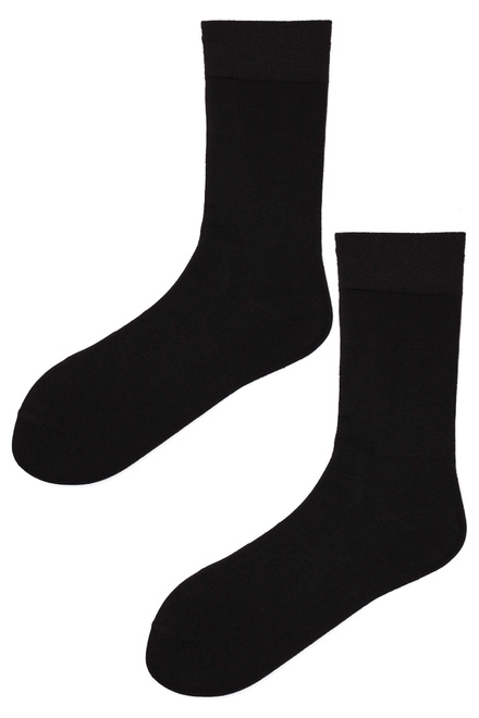 Pánské klasické ponožky bambus S230C - 3 páry černá velikost: 40-44