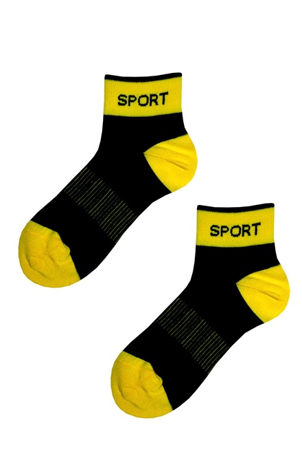 Dámské ponožky sport yellow SPT2 žlutá velikost: 35-38