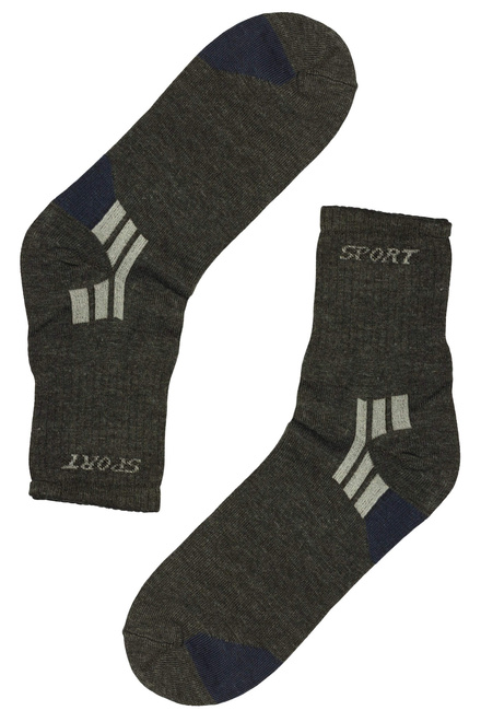 Pánské vysoké ponožky bavlna ZM-378 - 3 páry vícebarevná velikost: 40-43