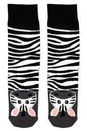 Veselé vysoké ponožky zebra 1979