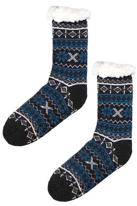 Snowy huňaté ponožky beránek MC 113 tmavě šedá velikost: 39-42