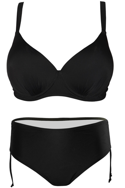 Audra Black plavky pro plné tvary  S974 černá velikost: 3XL