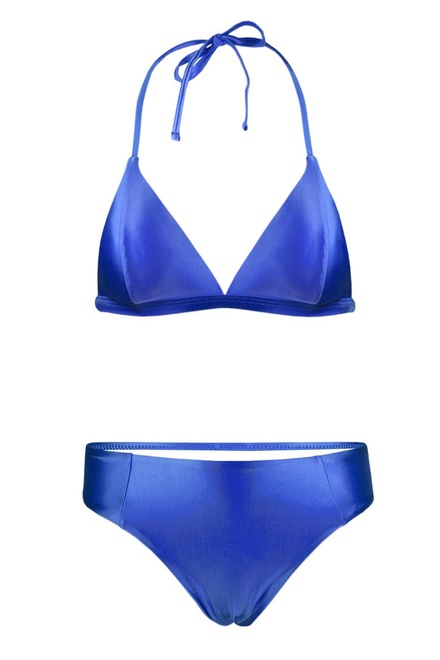 Satin Blue bikiny plavky S1039 modrá velikost: M