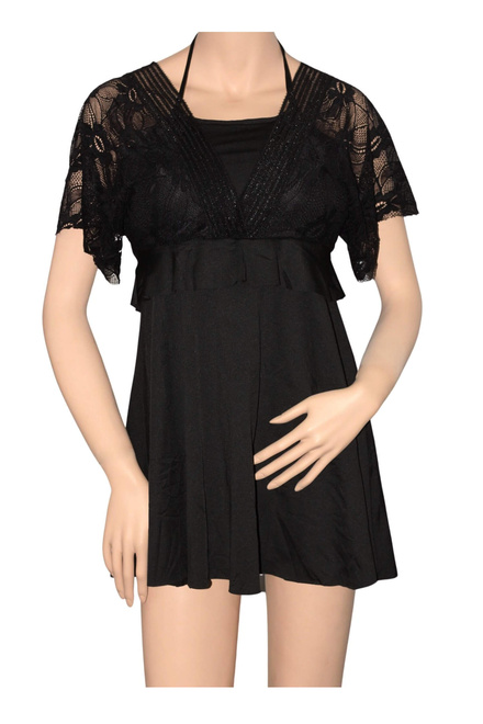 Amarante šaty plavkový overal krajka 657 černá velikost: UNI