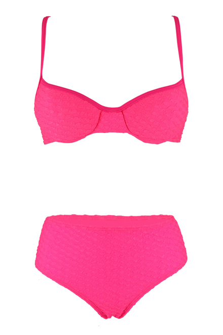 Barka Neon dámské plavky vyztužené košíčky růžová velikost: XXL