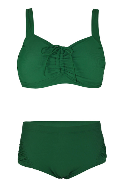 Estera dvoudílné plavky s výztuží S801 zelená velikost: XXL