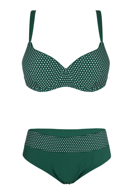 Nika Green plavky s kosticemi vyztužené S1162 zelená velikost: 4XL