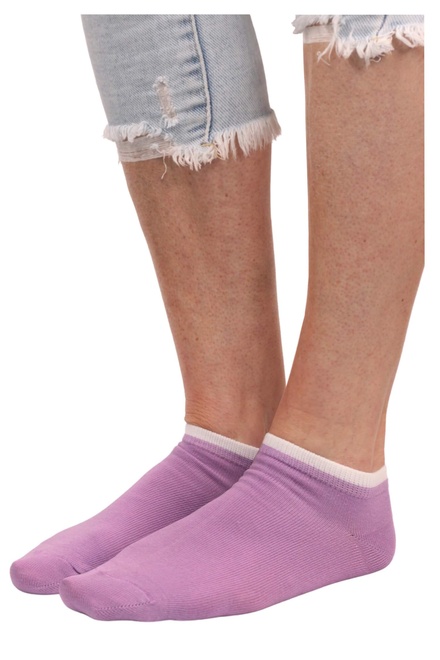 Bellinda ponožky - bavlněné dámské kotníčkové světle fialová velikost: 35-38
