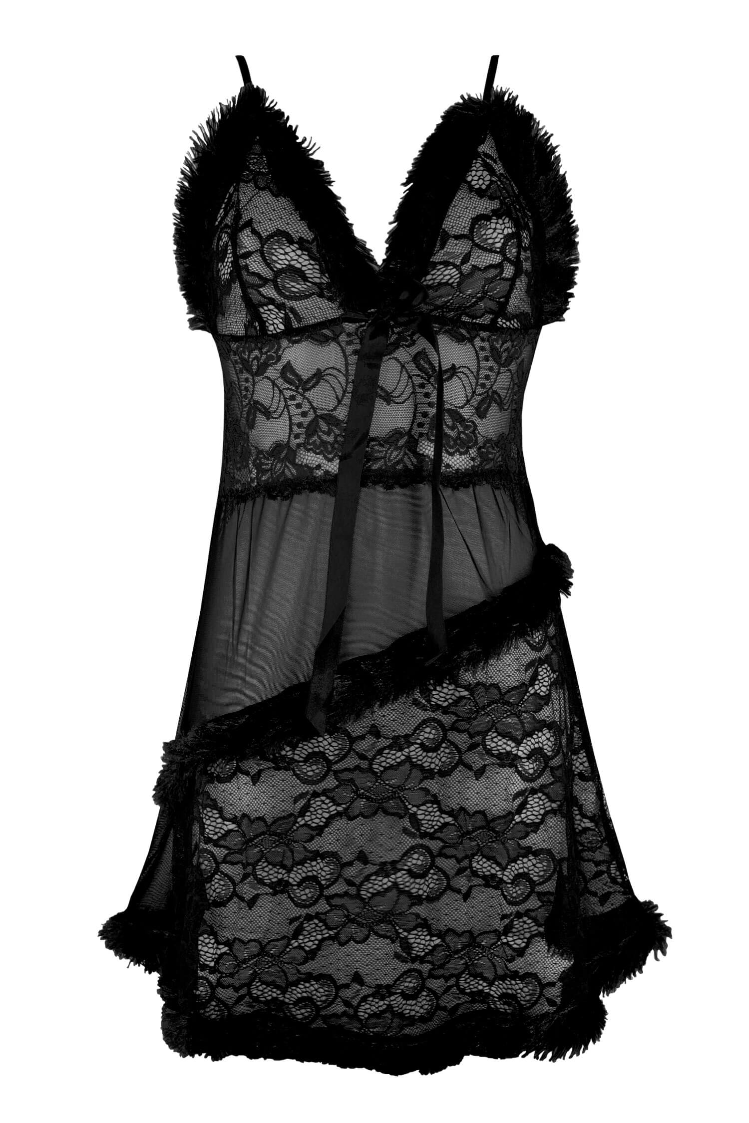 Berita noir svůdná košilka s tangy krajka S684-1