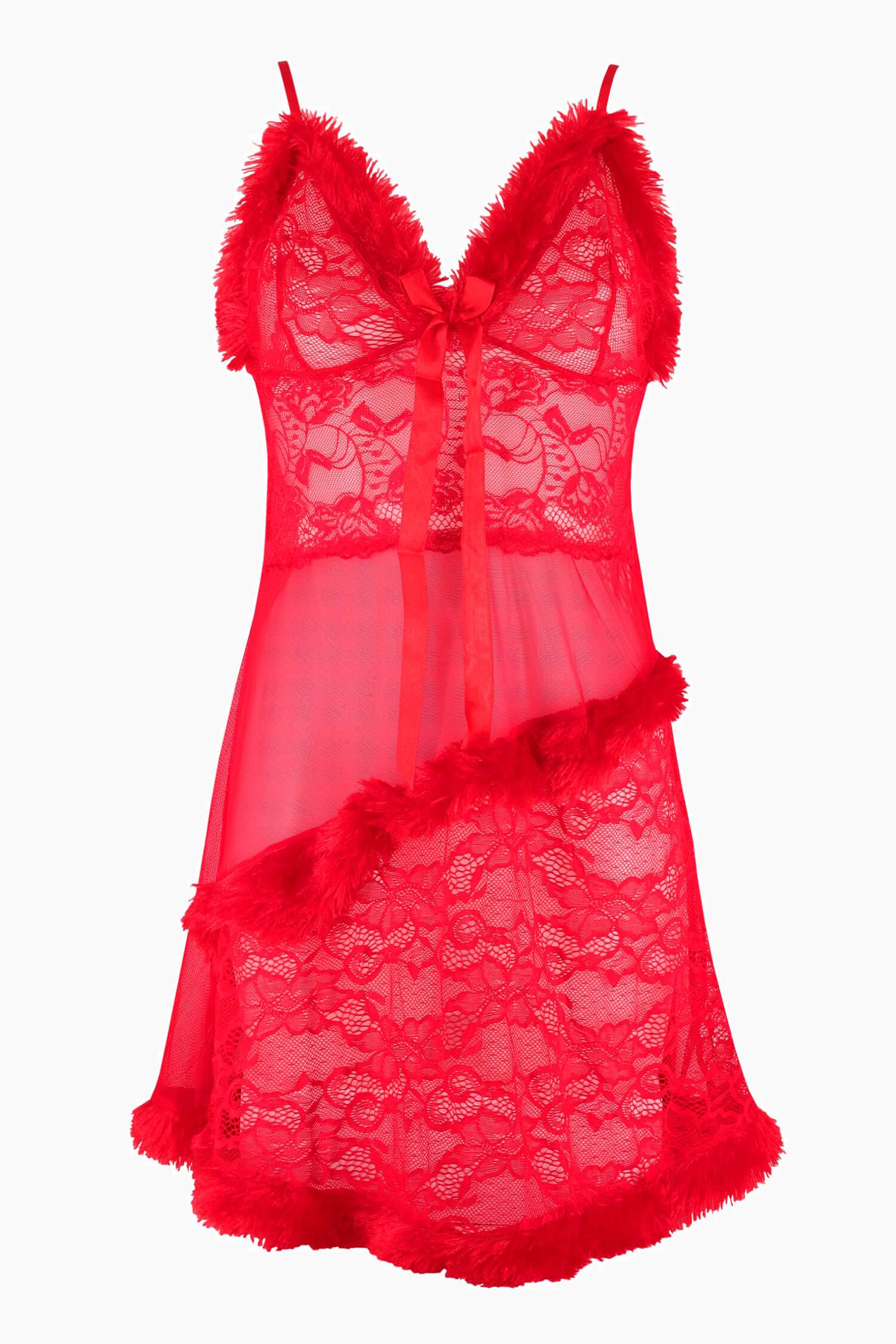 Berita red sexy komplet tanga a košilka S684-1