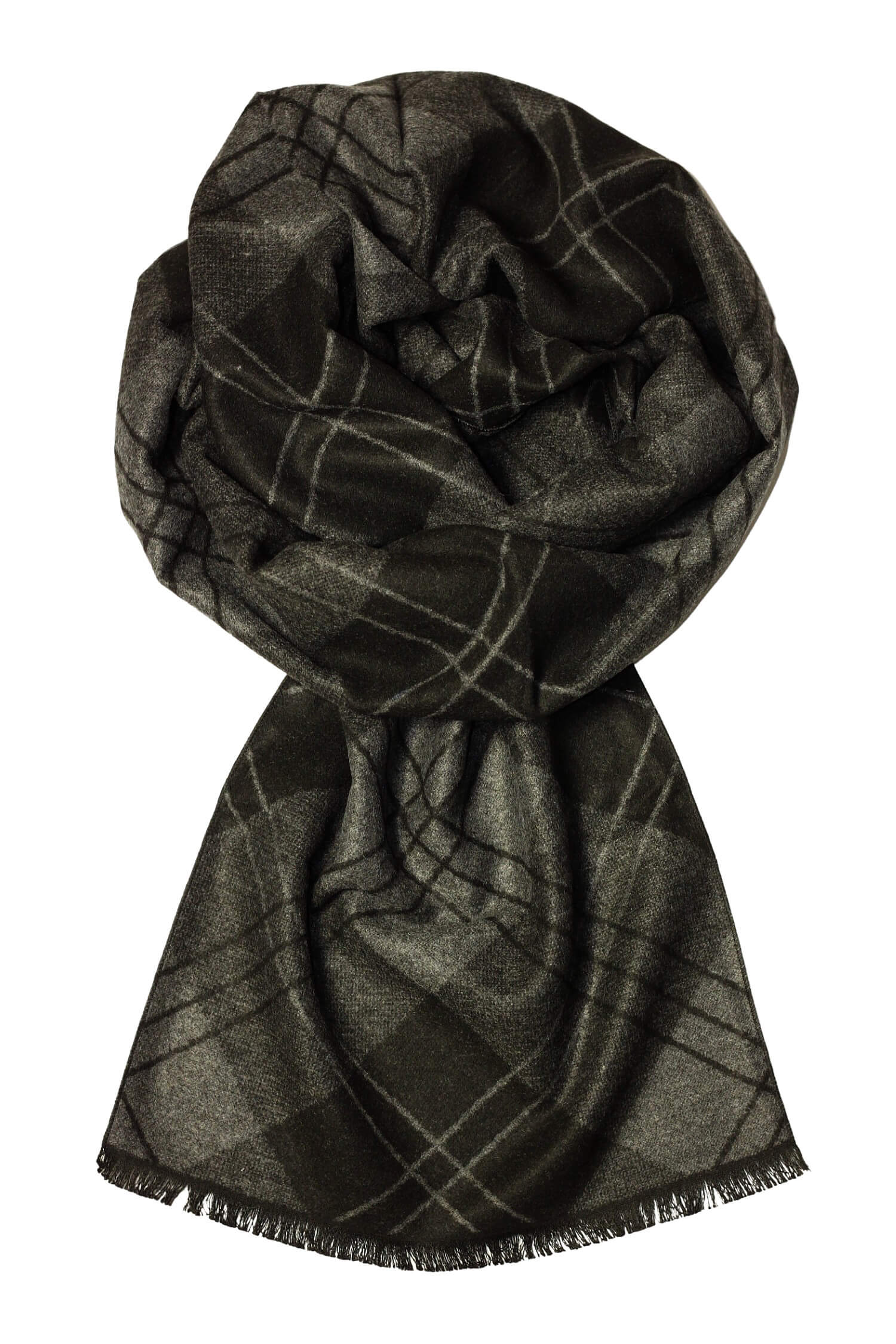 Charles grey pánská elegantní šála ke kabátu