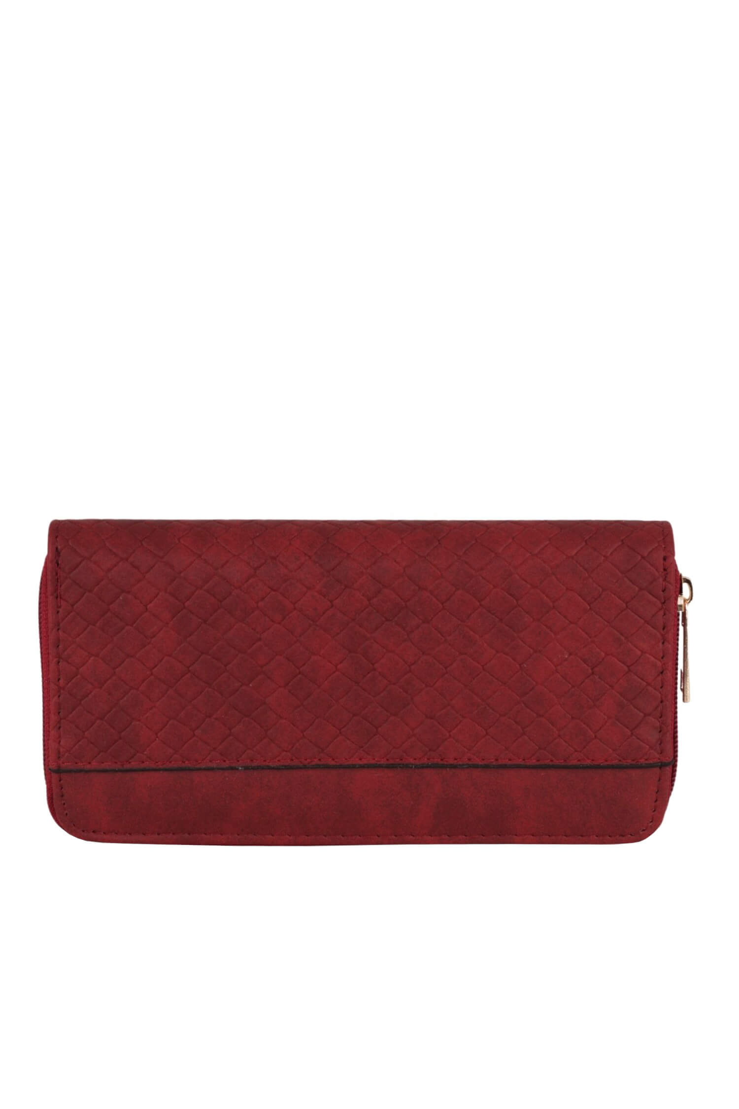 Via karmínová dámská peněženka na zip 318-7