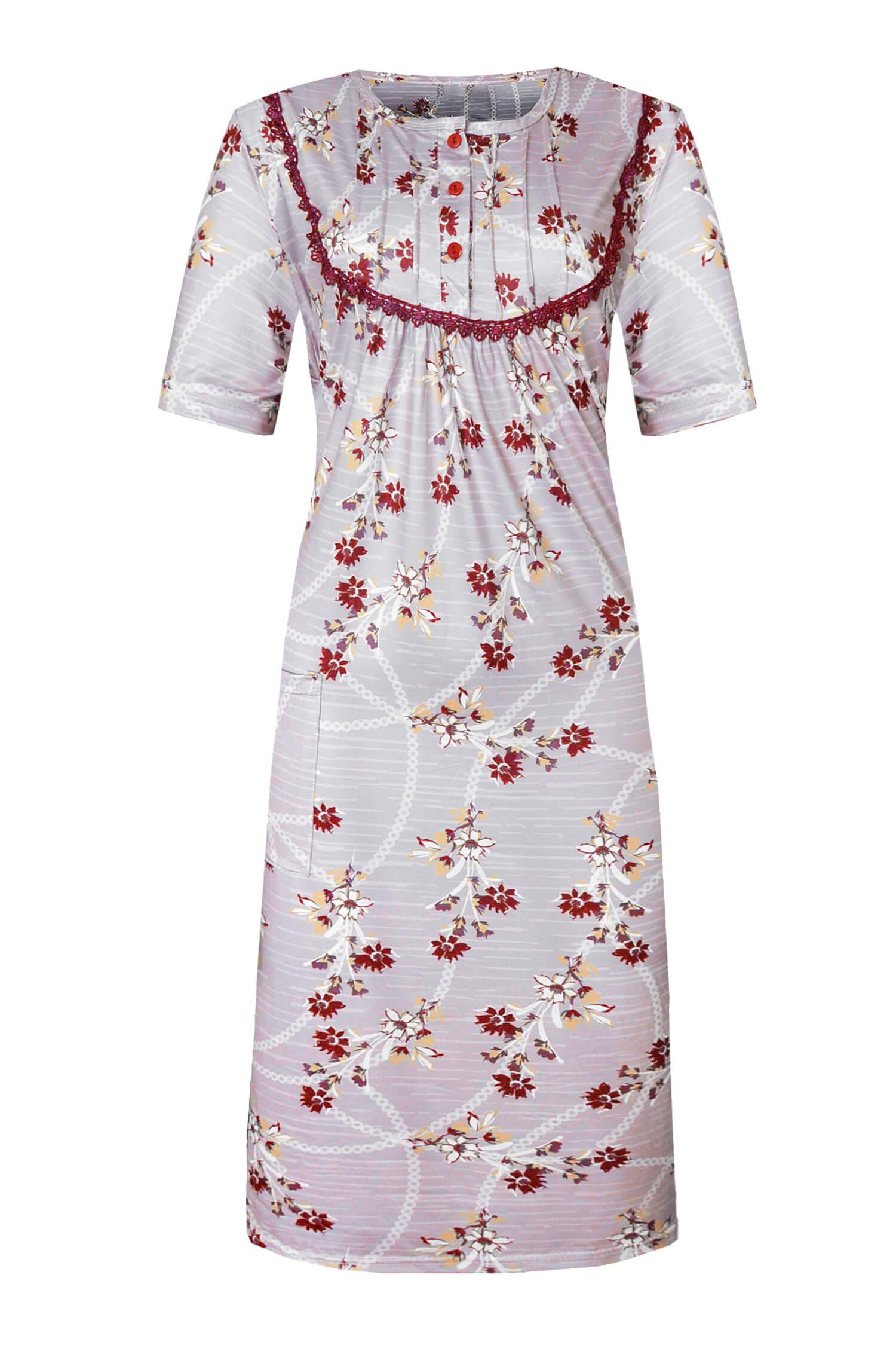 Karolína noční košile pro ženy s kvítky 6948