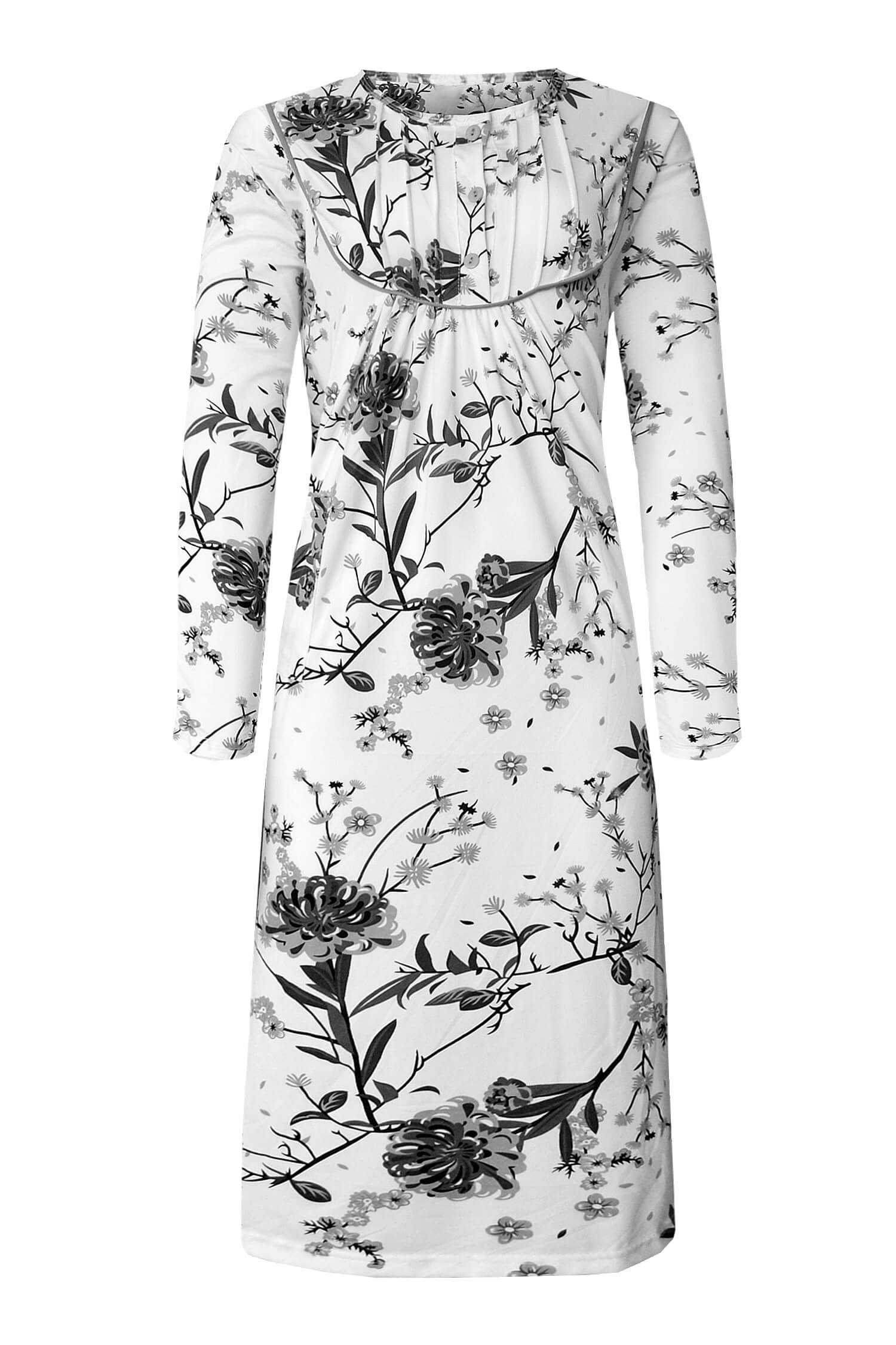 Otylka noční košile s dlouhým rukávem 6962