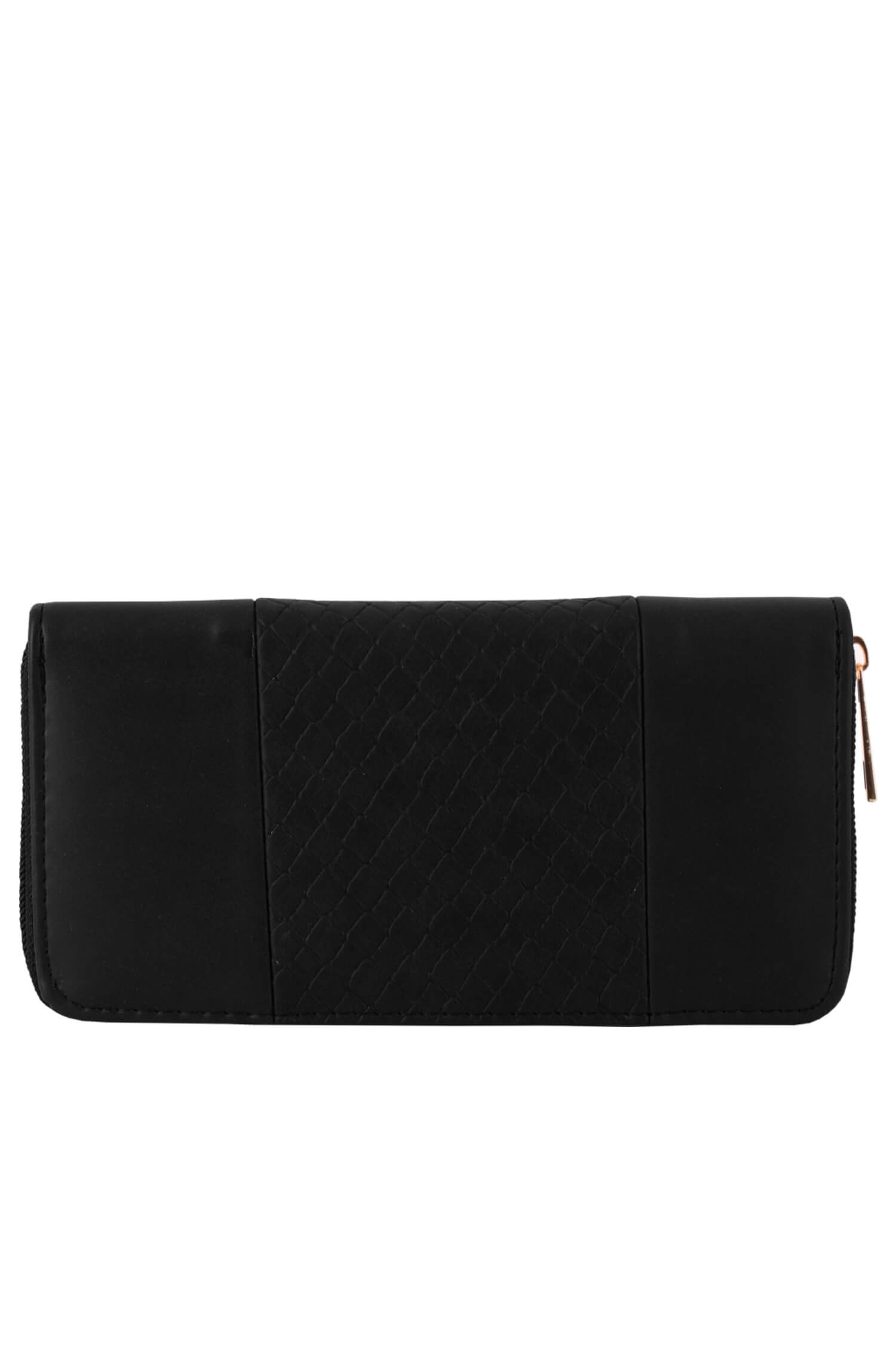 Luna black dámská peněženka na zip 318-6