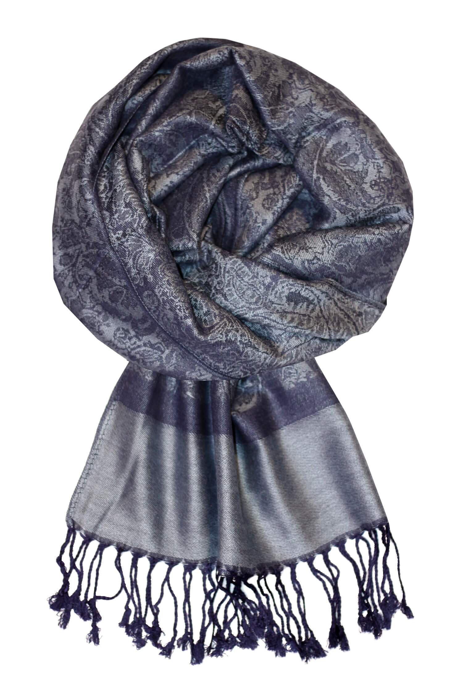 Jizera šála cashmere tmavá CHZ-6