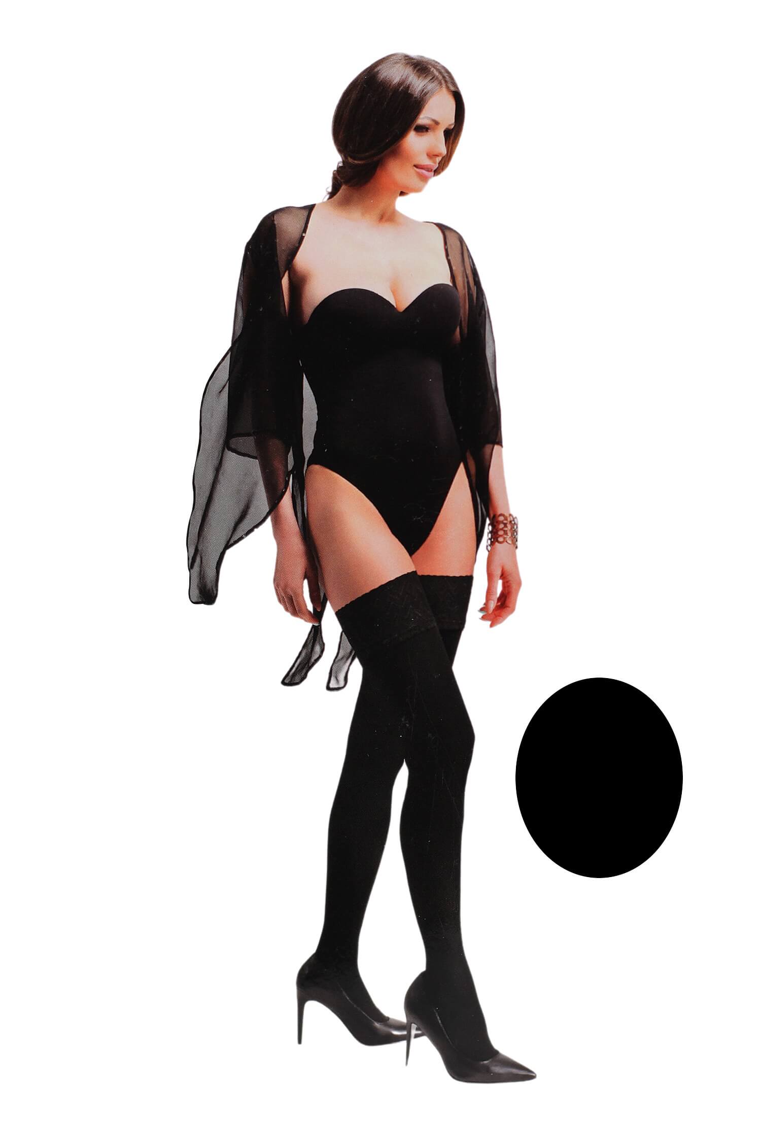 Amour punčochové kalhoty samodržicí s krajkou 60 Den