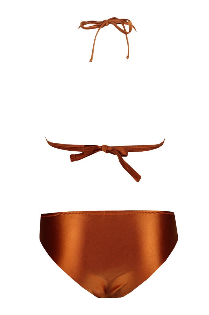 Satin Bronze bikiny plavky S1039