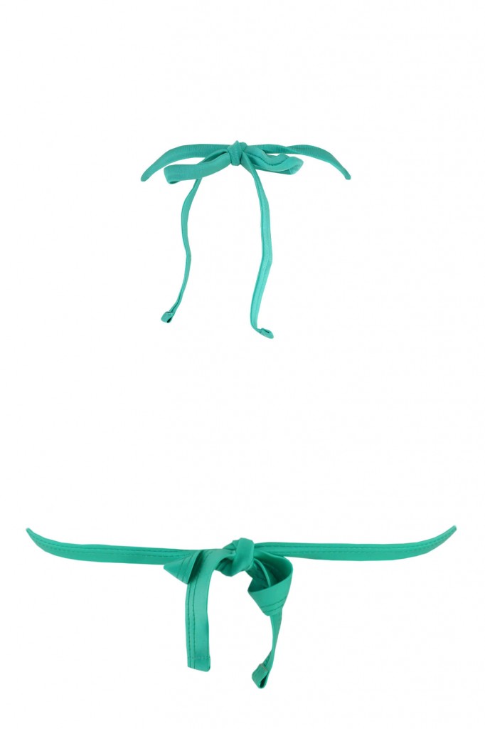 Satin Green vrchní díl plavek S1039