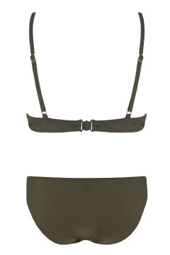 Alhara khaki dámské dvojdílné plavky S1023