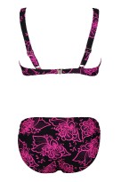 Dorka pink dvoudílné plavky kostice T101