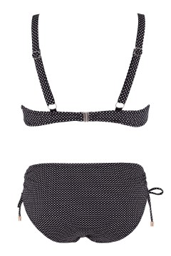 Edina Black dvoudílné plavky puntík H10011