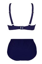 Černé dvoudílné dámské plavky pro plnoštíhlé