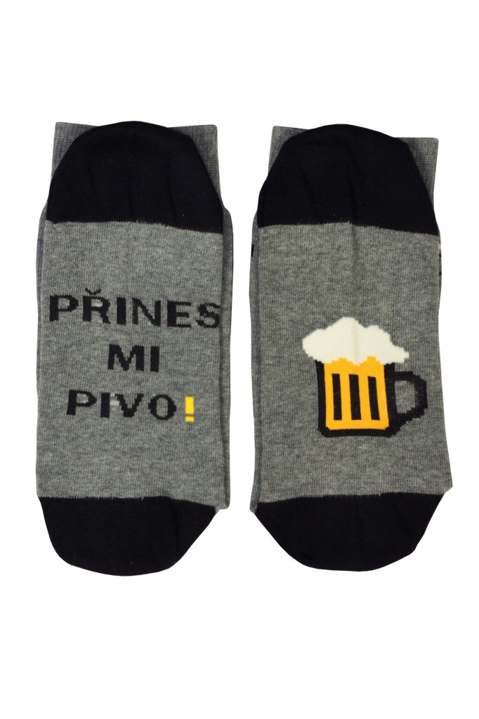 Pánské pivní vysoké ponožky CrazySocks