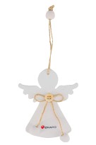Vánoční ozdobička - andílek s mašličkou ekapo