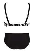 Černo-bílé dámské dvoudílné plavky