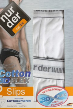 Cotton 3D Flex Nur Der slipy bavlněné - dvojbal