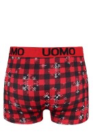 Christmas II. červené vánoční boxerky - 3 ks