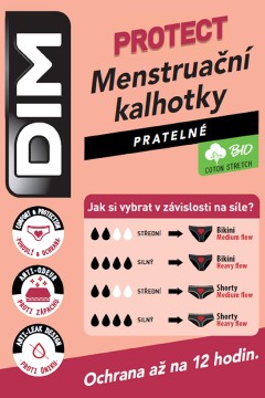 Menstrual lace slip strong DIM - menstruační kalhotky Bellinda