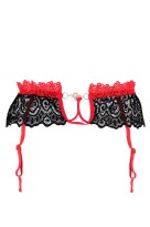 Floriana night sexy podvazkový pás kovová ozdoba 9943