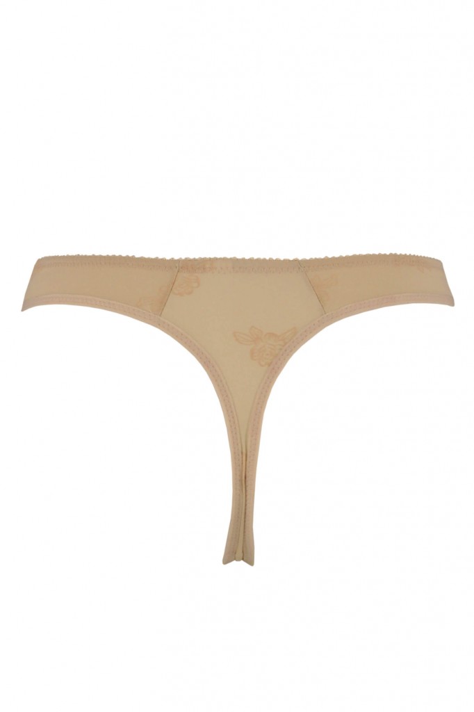 Narky pružná tanga s aplikací C-057