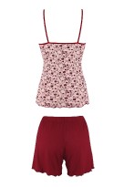 Medy letní pyžamo pro ženy s kraťásky
