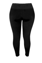 Erila dlouhé legíny do společnosti - vyšší pas s krajkou