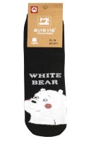 Happy White Bear veselé ponožky