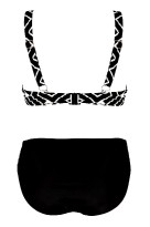 Ambrosia White dvoudílné plavky s kosticemi S483