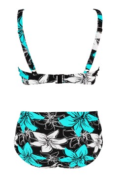 Dvoudílné plavky pro plnoštíhlé Salma pestré S803