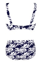 Dvoudílné plavky pro plnoštíhlé Salma květy S803