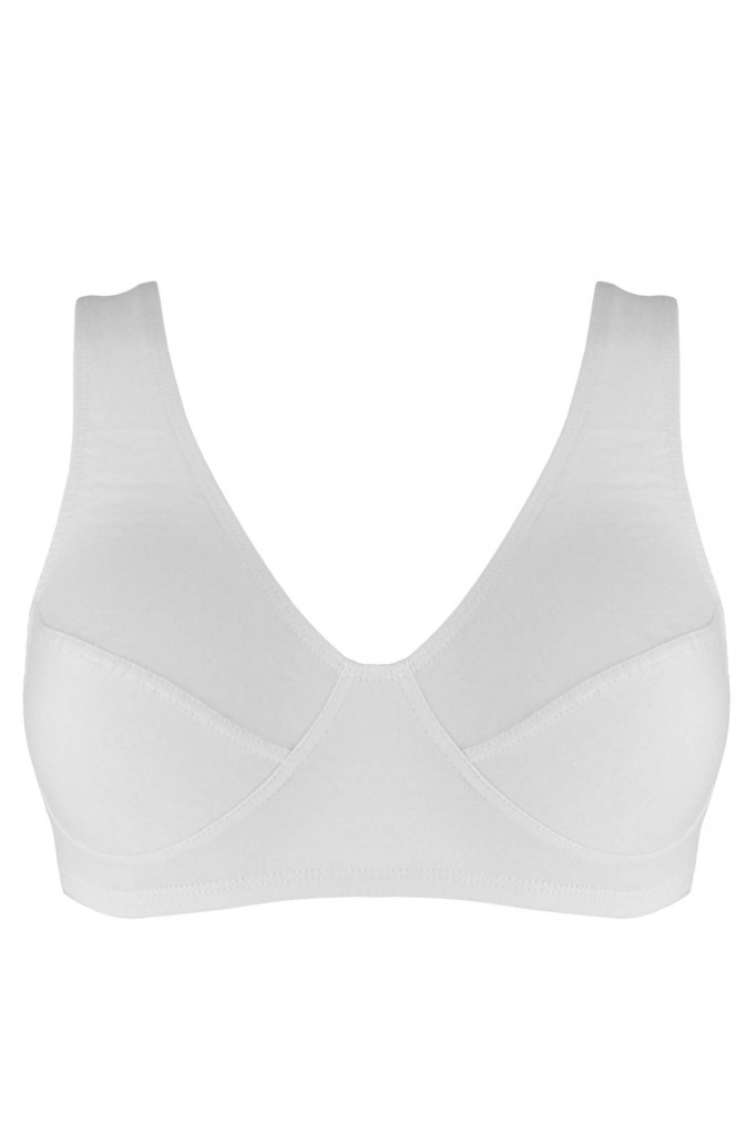 Bavlněná podprsenka bez kostic Lidka - 2 kusy