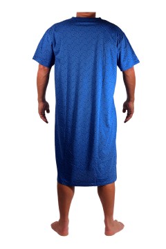 Pánská noční košile bavlna s krátkým rukávem Servác