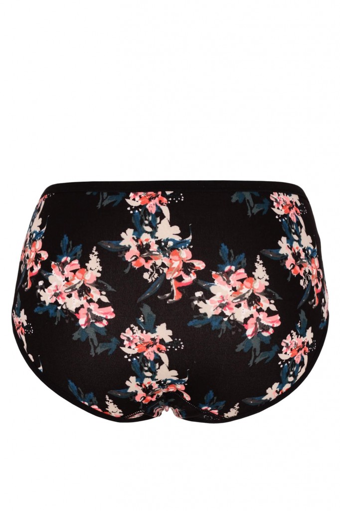 Dámské kalhotky vyšší pas Květuška 9073 - 5 ks