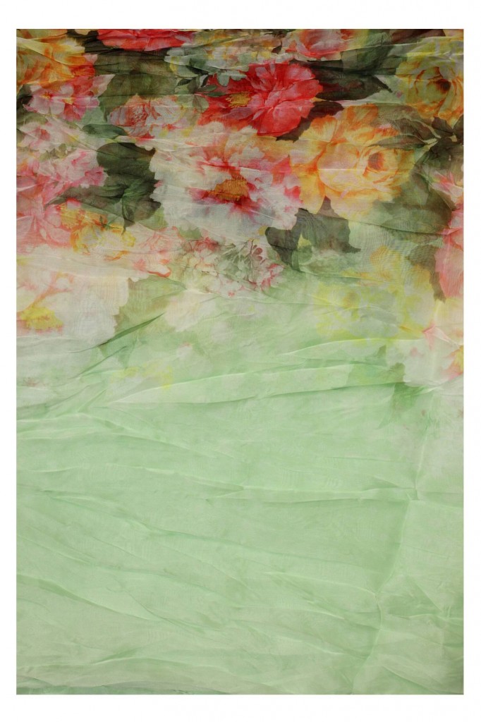 Květinový kruhový šátek - Rozkvetlý kruh