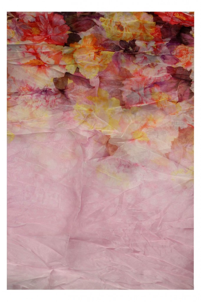 Květinový kruhový šátek - Rozkvetlý kruh